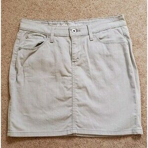 Denizen By Levi's Women's Mini Skirt Denim Gray Size 6